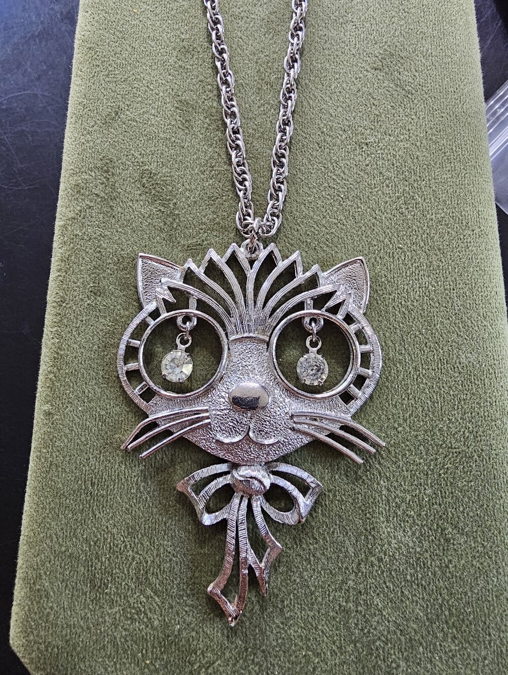 Vintage Cat Necklace